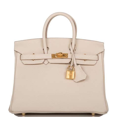 HERMES Togo Birkin 25 Craie 1514952 